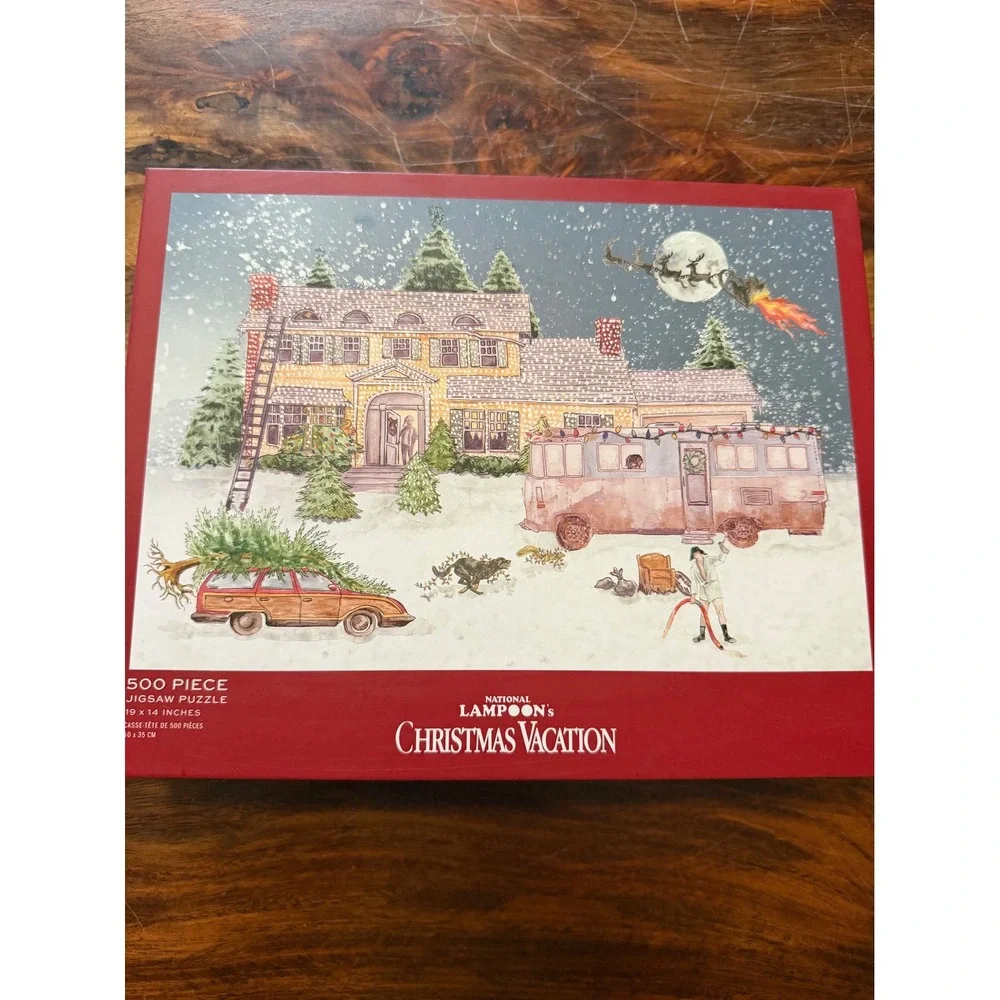 Pottery Barn National Lampoons Christmas Vacation 500 Piece Jigsaw Puzzle 19x14